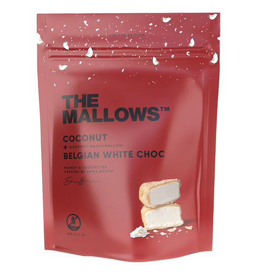 Marshmallows mit Kokosnuss und weisser Schokolade